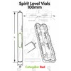 Replacement Level Glass Vial, Spirit Bubble Level, Clear With Nib,