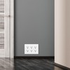 2 Pack Decorator Wall Plate Outlet Covers, Standard Size 3-Gang