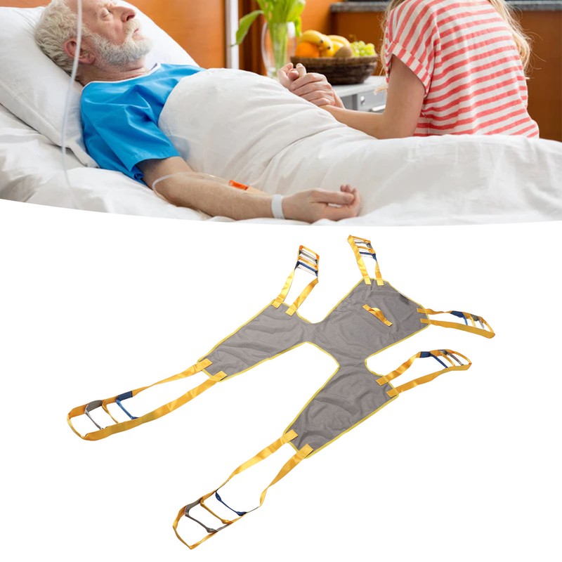 Patient Aid Lift Sling Mesh Full Body Divided Legs Head