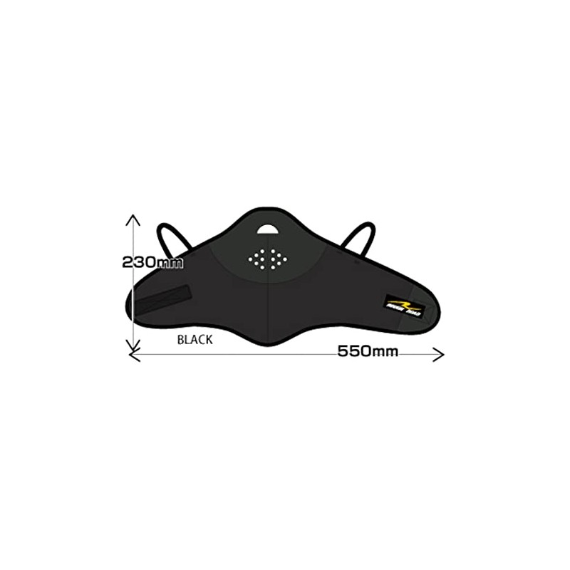 ROUGH & ROAD RR5856BK Face Mask, Half Face Mask, Black,