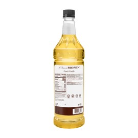 Monin - French Vanilla Syrup with Monin BPA Free Pump, Boxed, Versatile Flavor, Natural Flavors, Great for Coffees, Cocktails, Shakes, and Kids Drinks, Non-GMO, Gluten-Free (1 Liter, 4-Pack)