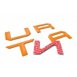 BDTrims Domed 3D Raised Tailgate Letters Compatible with 2022-2025 Santa Cruz Models (Orange)