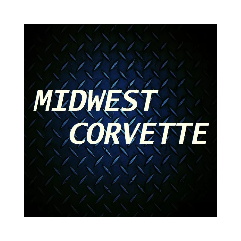 MIDWEST CORVETTE Corvette Red Script Emblem Trunk Compartment Divider C5