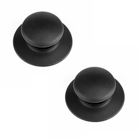 2 Packs Pot Lid Knob Heat-Resistant Pan Lid Knob Kitchen Cookware Knob Replacement Pan Lid Knob Handle with Screws for All Makes and Models of Cookware/Saucepan
