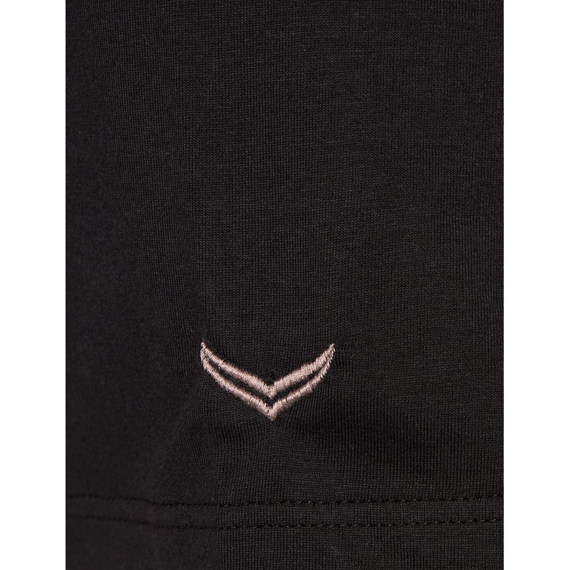 TRIGEMA V-Neck Shirt Organic Cotton S, black-C2C