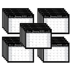 25 Pack Magnetic Calendars for Fridge in Bulk, 2023-2024 (2 Full Years Each) Tear Off Paper Calendar with Strong Magnets for Refrigerator, Office, Work, School, Dorm for Monthly Planning
