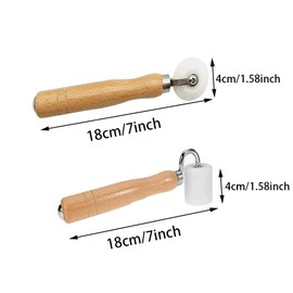 BDHI 2pcs Wallpaper Seam Roller Wallpaper Decorating Roller Flat Pressure Roller for Home Decorating DIY Tool(Y90-2)