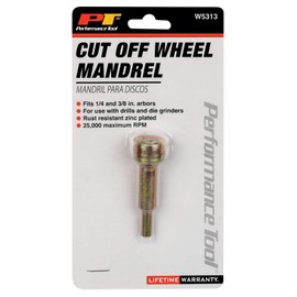 Performance Tool W5313 Cut-Off Wheel Mandrel,
