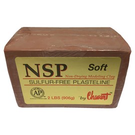 Chavant NSP Soft - Sulfur-Free Plasteline Fine Art Clay - 2lb Block (906g)