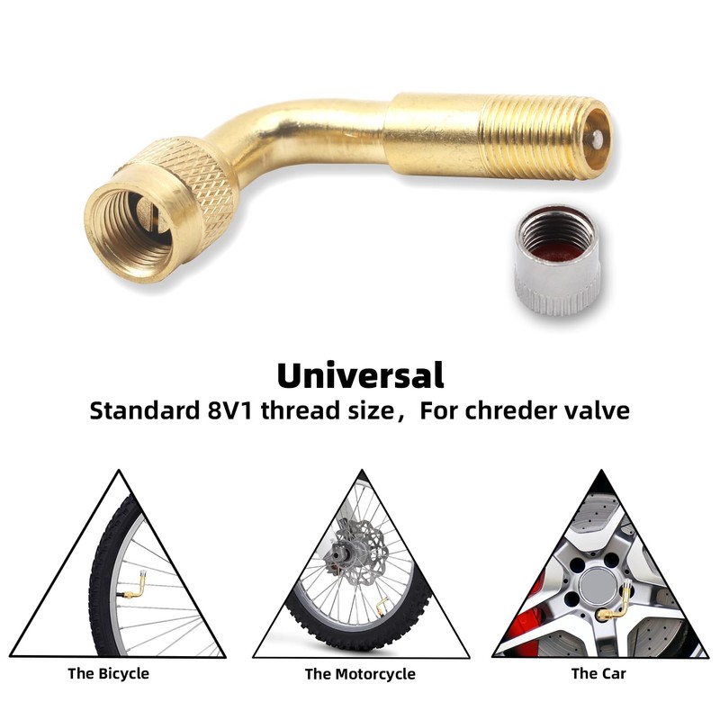 AMZSKU Valve Extension Copper Valve Adapter Angle Valve Extension Car