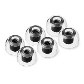 AZLA Sedna Earfit XELASTEC II Standard [1 Pair M/ML/L Size Earpieces] Uses Highest Quality Thermoplastic Elastomer (TPE Material), Reinforced Shaft Design, Honeycomb Construction Wax Guard,