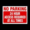 No Parking 24 Hour access required at all times Plastic