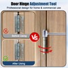 ASIEIT Door Hinge Adjustment Tool 2PCS, (0.55~0.75in & 0.9~0.98in) Multi-Size