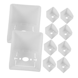 KONTONTY 10pcs Socket Covers for Outdoor Indoor Use Waterproof Durable Easy Install Protect Sockets from Damage