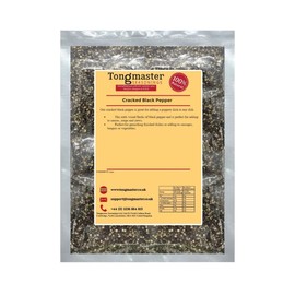 Cracked Black Pepper - Shaker Jar - 400g (Ideal Size for Grinders)