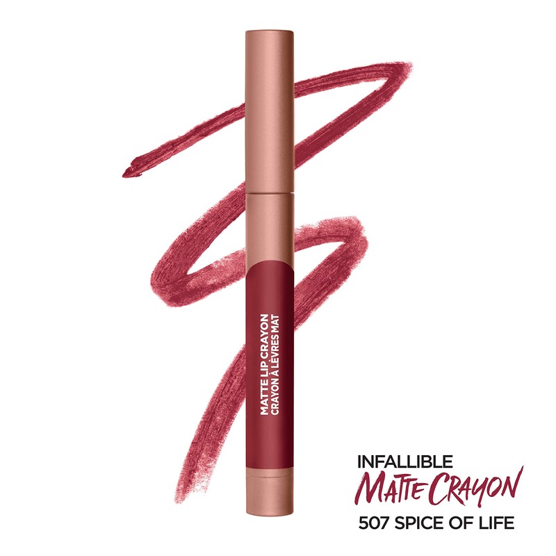 L’Oréal Paris Infallible Matte Lip Crayon, Spice Of Life (Packaging