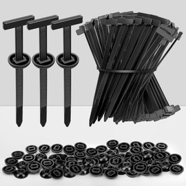 LiLiSSUCCY 200Pcs Nylon Universal Cable Tie Buckle, Nylon Zip Ties With Pin & Button Design, Cable Tie Buckle Zip Tie Clips for Car Fender, Engine Cover, Mudguard Fastener