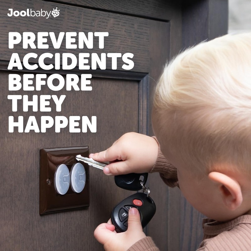 Jool Baby Outlet Covers (32 Pack) for Child Safety -