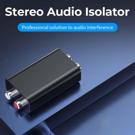 Peakloong 1 Piece Ground Loop Noise Isolator Audio Isolator Noise Humming Buzzing Filter for PC