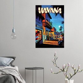 Havana - Cuba Vintage Travel Poster (11x17Inches)