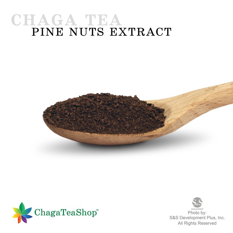 Siberian Chaga Mushroom Loose Tea with Pine Nuts Extract 4