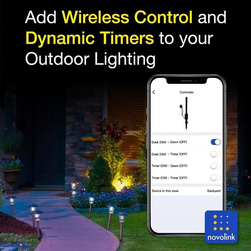 Novolink (4 Pack) Smart Bluetooth Controller for Low-Voltage Landscape Transformer