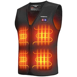 kemimoto Heated Vest for Men, Heatable Winter Warming Heating Vest, Heated Hunting Vest, BATTERY NOT INCLUDED, S