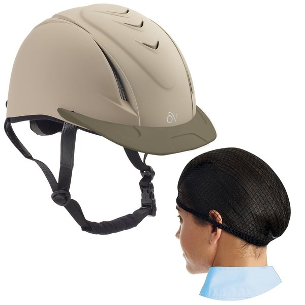 Ovation Deluxe Schooler Tan XS/S Helmet with Deluxe PK/2 Black