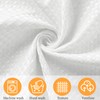 MospdyGear Water and Mould Proof Shower Curtain, White Waffle Weave