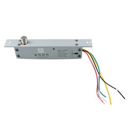 DC12V Electric Bolt Lock with Time Delay LED Indication, For Door Entry Access Control, Narrow Deadbolt Drop Bolt Door Lock (Power Off Lock)