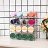 Clear Water Bottle Organizer,Stackable Bottle Storage Rack,4 Pack Wine and