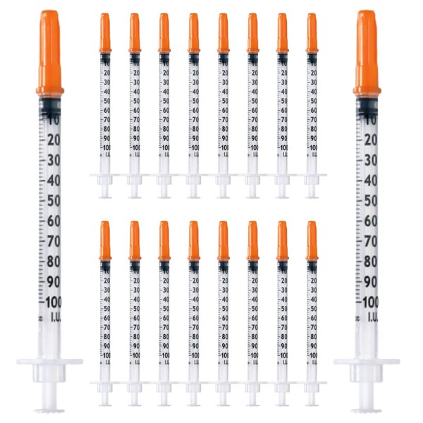 Pack of 50 1 ml/cc Plastic Tube 30G (0.3 x