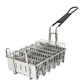 6 Shells Taco Fryer Basket V-Shaped Taco Shell Mold Deep Fryer Taco Holder Basket for Burritos and Tortillas Stainless Steel with Handles