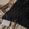 Mandioo Set of 2 Black Super Soft Decorative Plush Cushion