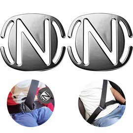 2 Pack Auto Sicherheitsgurt-Clips, Auto Sicherheitsgurt Einstell-Clips, Metall Auto Sicherheitsgurt Verriegelung Clip Sicherheitsgurt Schulterstopper Schnalle zum Entspannen Schulter Nacken