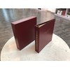 Red Estate Planning Binder with Slipcase and 11 Tabs, Holds