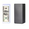 Black Metal Cash Box with 20 PCS Banknotes Top-Insert Holders