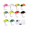 Zite Fishing Mini Wobbler Set Neon - 10 Ultra-Light Artificial