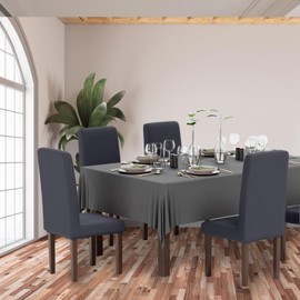 Granbest Super Stretch Dining Chair Slipcovers, Universal Parson Dining Chair Covers, Removable Chair Protectors for Dining Room, Kitchen, Restaurant and Hotel (Set of 6, Gray)