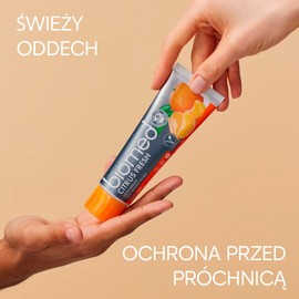 BIOMED - Complete Citrus Fresh Toothpaste, 6+ Age, Gum Strength & Protection Against Caries, 98% Natural Ingredients, Fluoride & SLES-Free, Mandarin, Grapefruit, Lemon Flavour, 3 x 100g