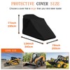 Skid Loader Steer Cover Waterproof,Track Loaders Covers with Drawstring,Windproof,Heavy Duty