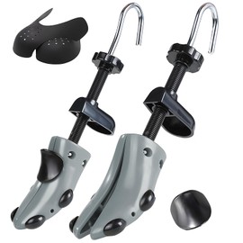 Msentuo Shoe Stretcher Shoe Trees,Adjustable Length & Width for Men and Women,4-Way Adjustable Shoe Expander Widener (Grey, L (for Men's Size Us 10-13.5))