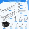 Hicarer 90 Pcs Pegboard Kit Include 6 Pcs 12 x