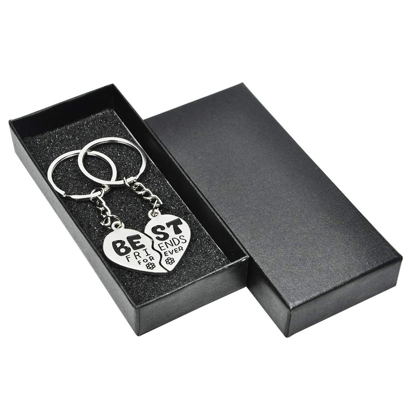 Best Friend Forever Keychain Love Jewelry Split Heart Key Ring