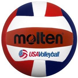 Molten Mini Volleyball (Red/White/Blue, 5-Inch Diameter)