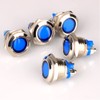 GUUZI 5pcs 12V-24V 16mm LED Metal Indicator Light Waterproof Signal
