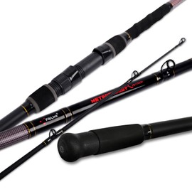 Fiblink Surf Fishing Rod 3 Piece Portable Travel Casting Rod Saltwater Surf Rod 9ft (Cast-9'-3pc)