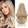 SARLA U Part Hair Extensions Dirty Blonde Full Head Clip