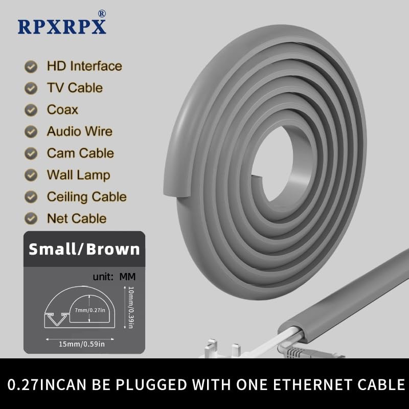 RPXRPX Side Open One Cord Cable Raceway Wire Cover for