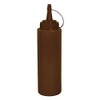 Vogue E624 Brown Squeeze Sauce Bottle, 8 oz.